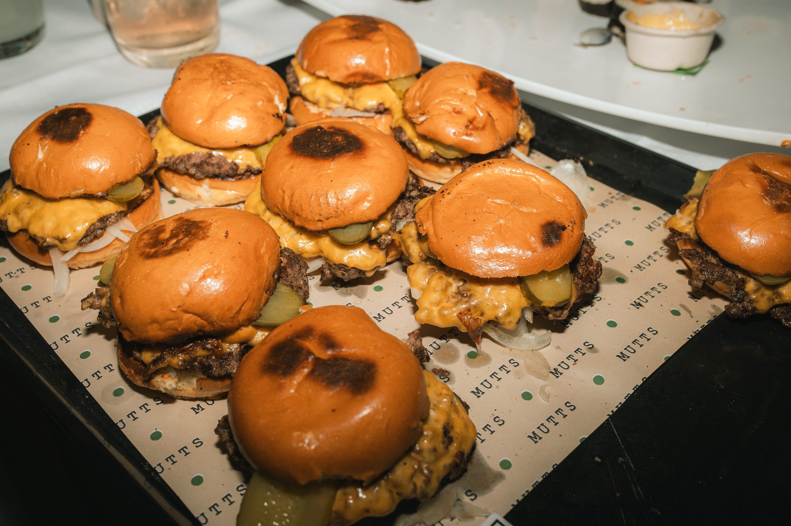 Mini Mutts burger sliders served fresh at a Wedding & Event Catering Exmouth