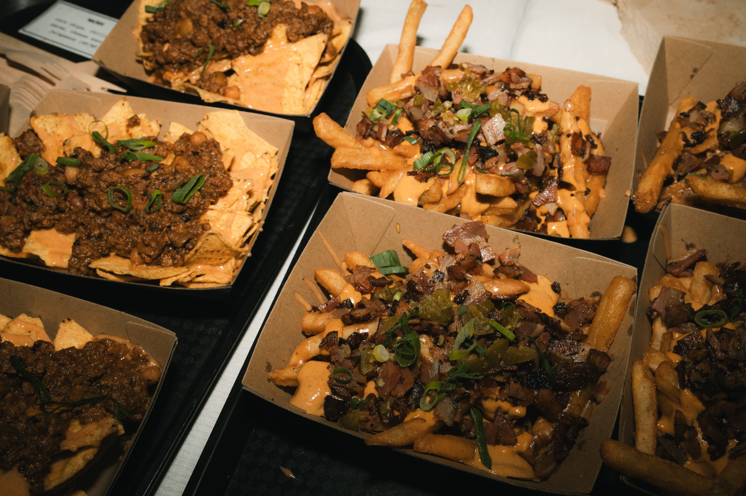 Loaded fries platter from Mutts Wedding and event catering Exmouth